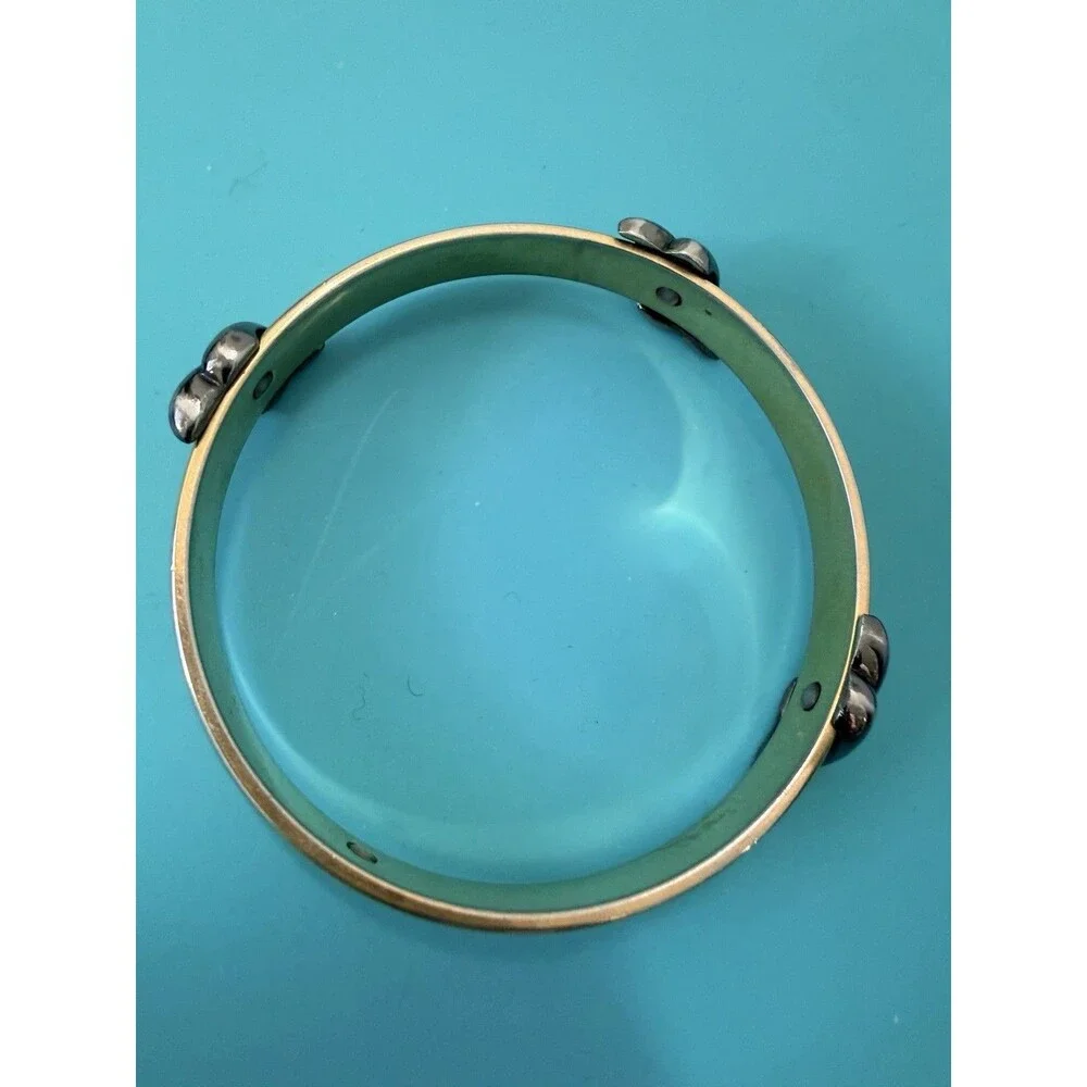 MONET TWO TONE SWIRL GOLD PLATED BANGLE BRACELET Vintage Jewelry
